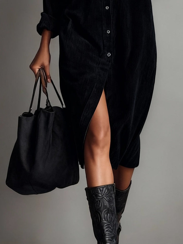 Brooke | Robe Midi à Boutonnage Simple