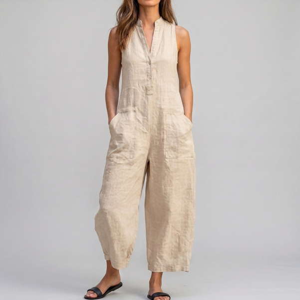 AirJump™ | Combinaison sans manches à jambes larges pour femmes