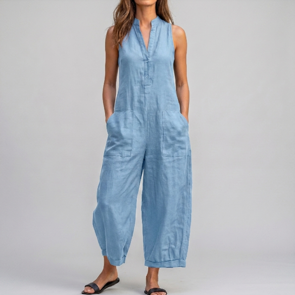 AirJump™ | Combinaison sans manches à jambes larges pour femmes