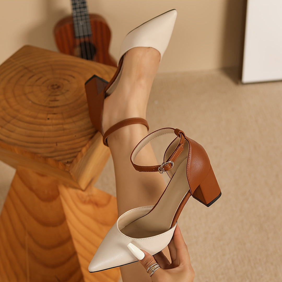 Marielle™ | Talons Bicolores à Velcro