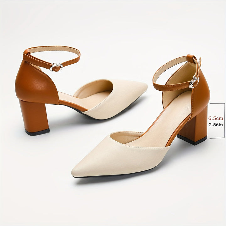 Marielle™ | Talons Bicolores à Velcro
