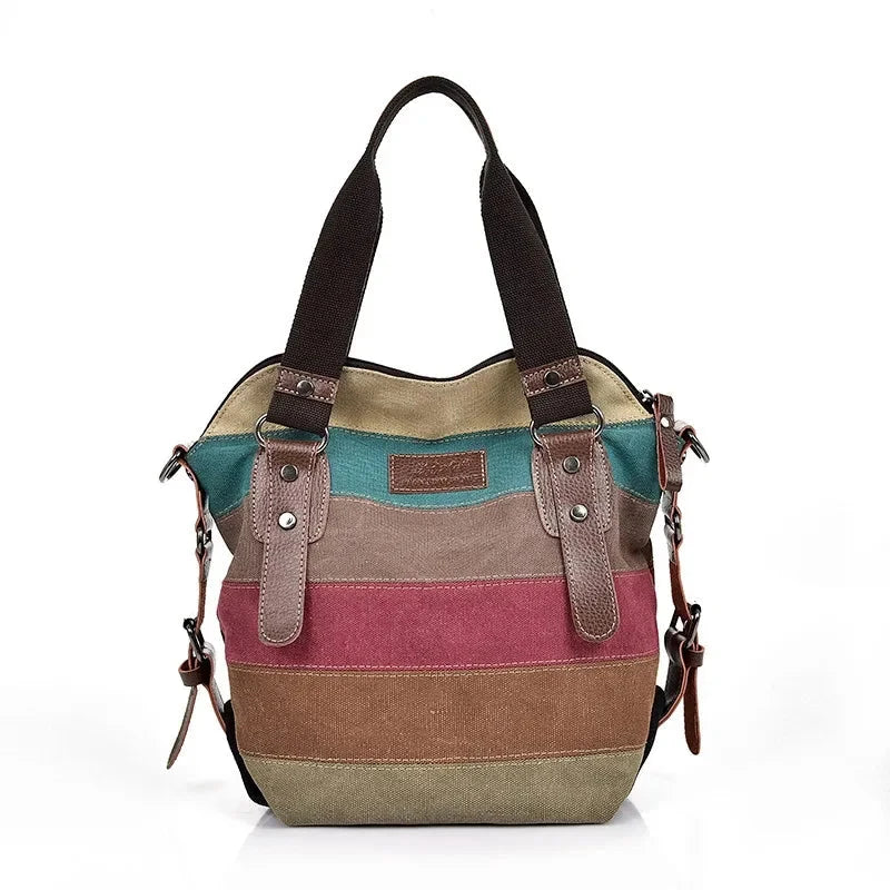 Colorful Leather Women's Handbag