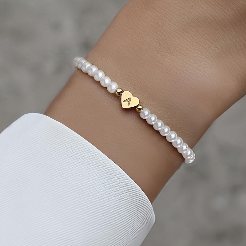 Bracelet Initial Coeur Chic A-Z
