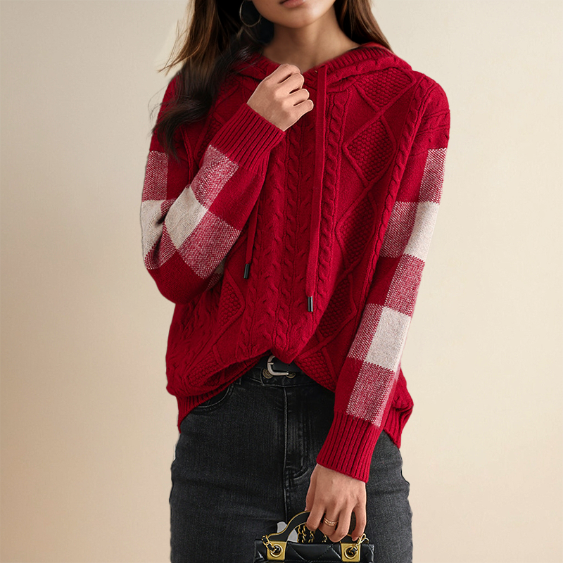 Alana™ | Jacquard Hooded Sweater