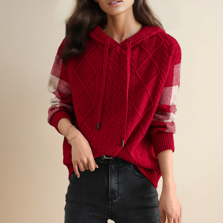 Alana™ | Jacquard Hooded Sweater