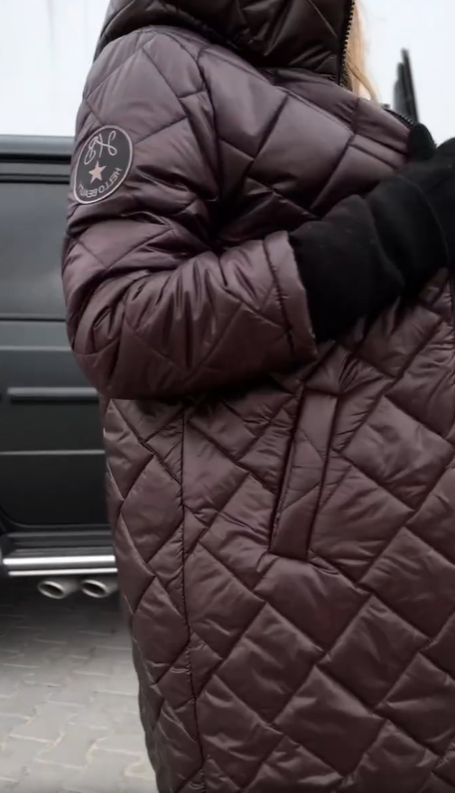 Lorinda | Elegant Quilted Puffer Jacket with Hood