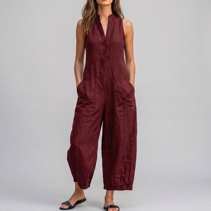 AirJump™ | Combinaison sans manches à jambes larges pour femmes