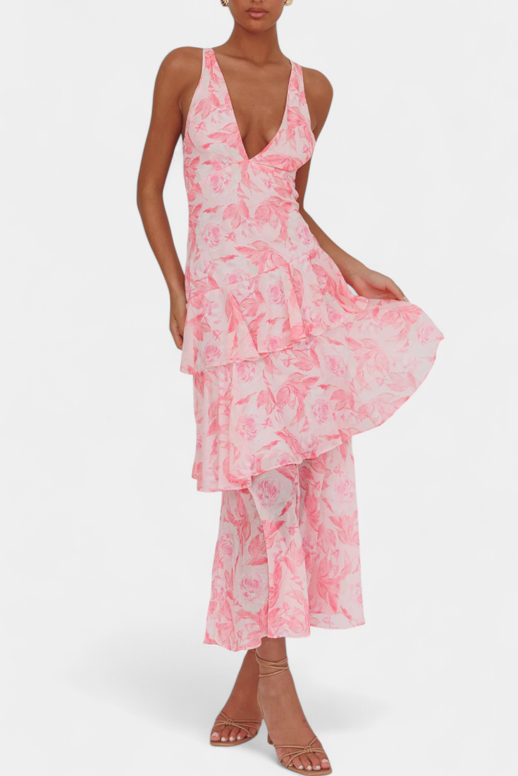 Domenica | Robe en georgette V