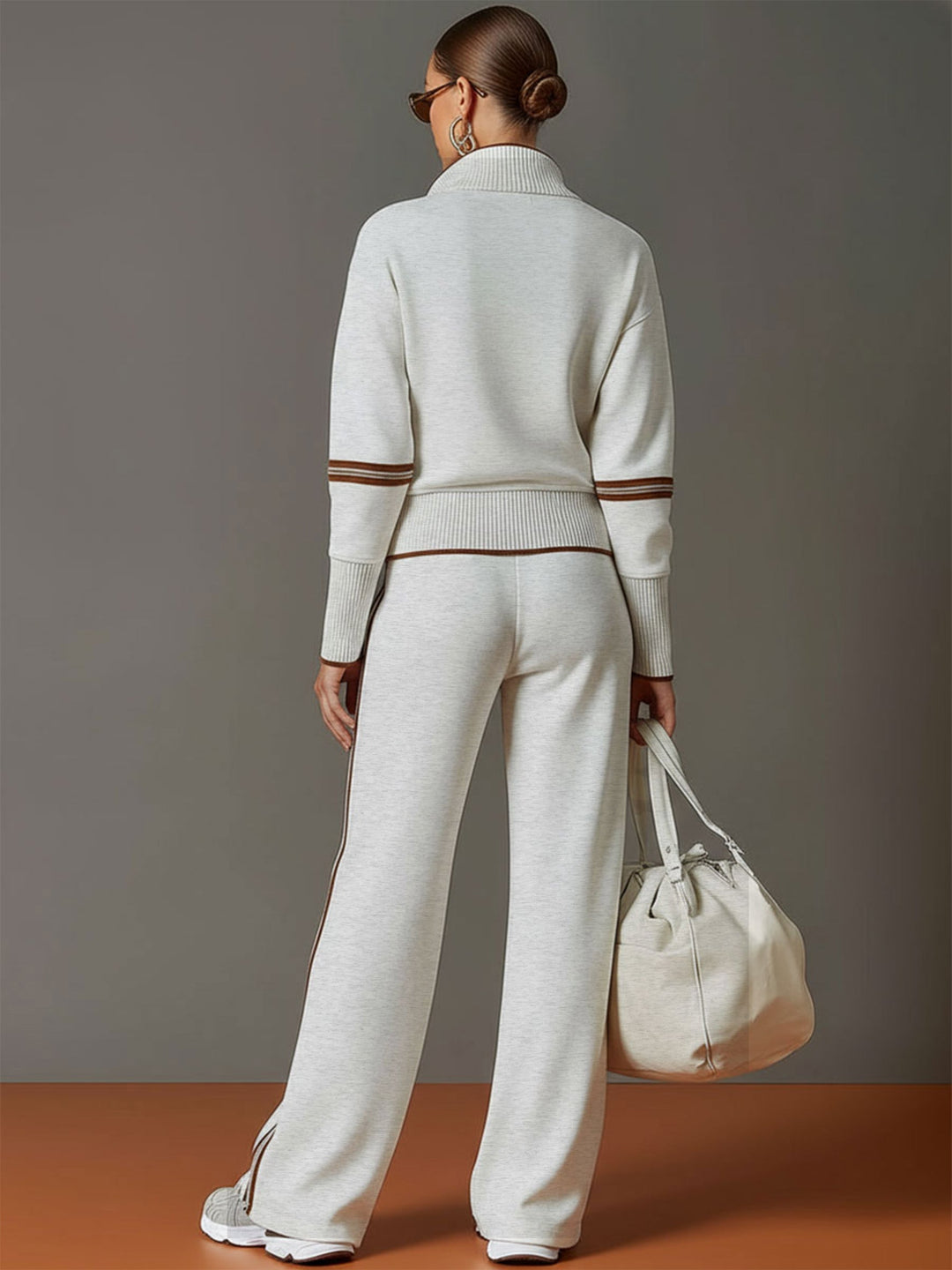 Marietta – Blouse et pantalon à jambes larges