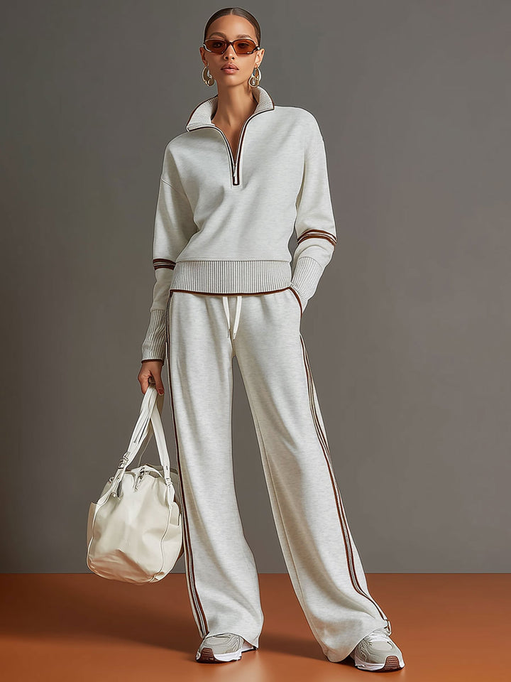 Marietta – Blouse et pantalon à jambes larges