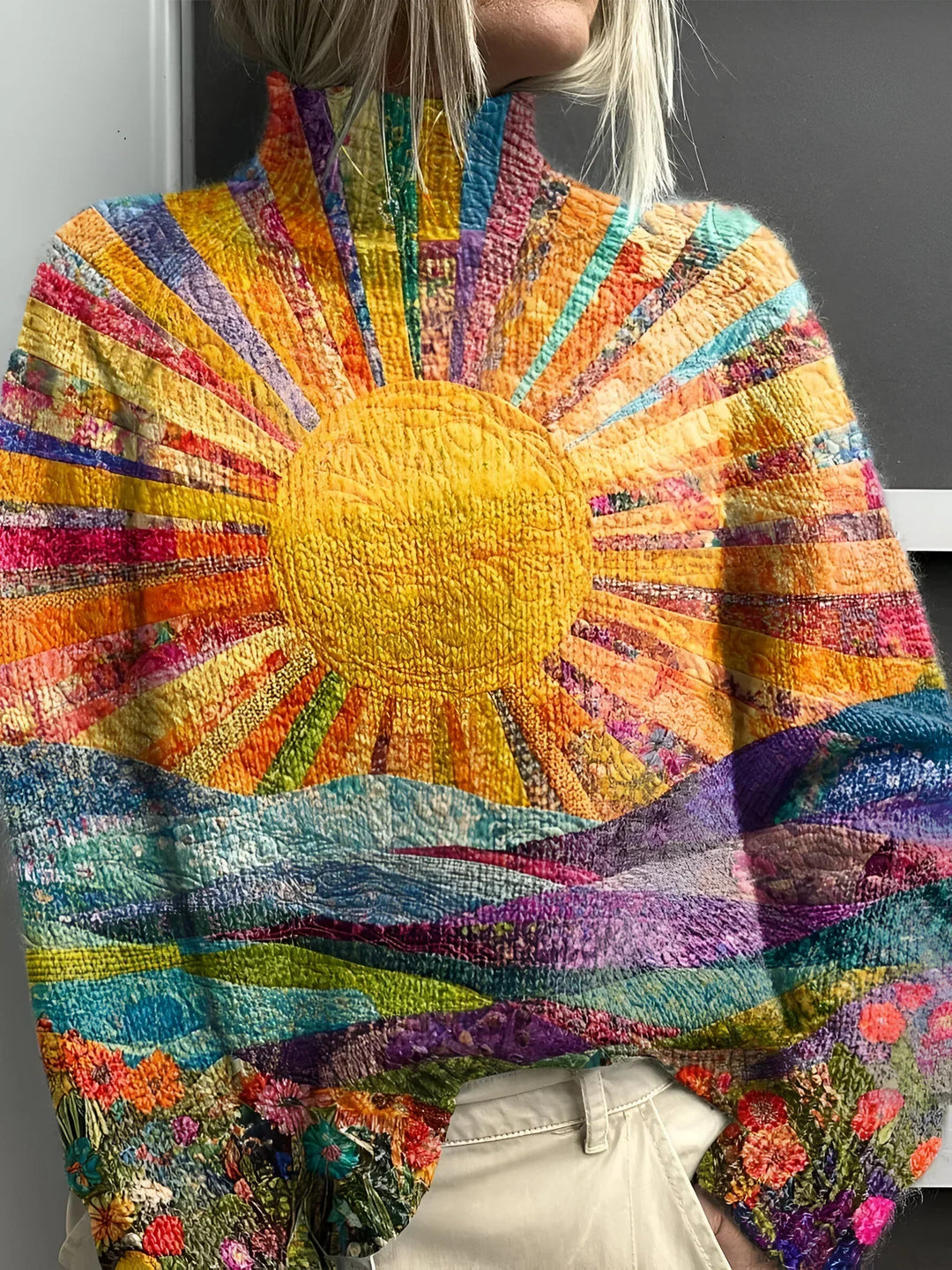Simone - Vibrant Turtleneck Sweater