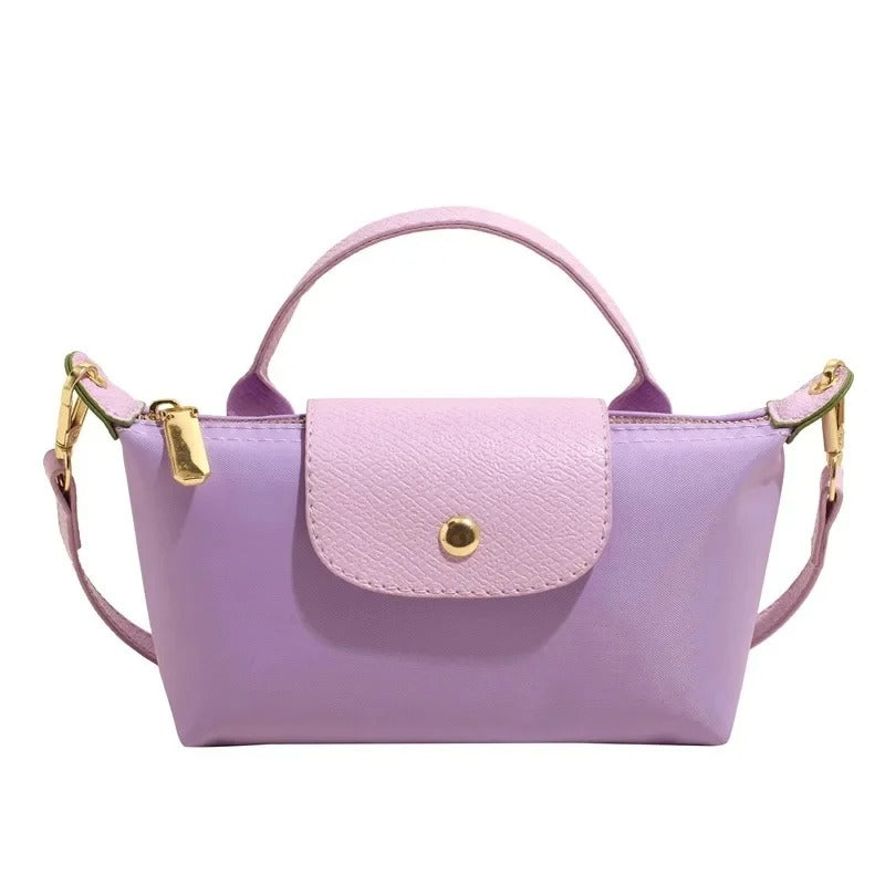 Mini Longchamp Bag, Light Purple